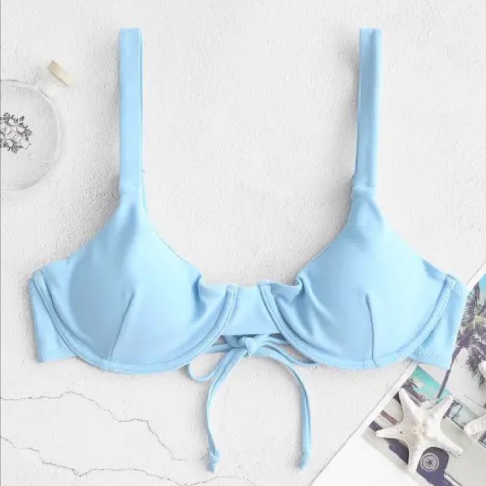 Zaful sky blue bikini